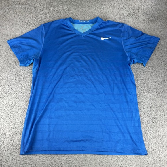 Nike Vamos Rafa‎ Nadal 2011 French Open Winner Tierra Crew Tennis Shirt Xl Blue